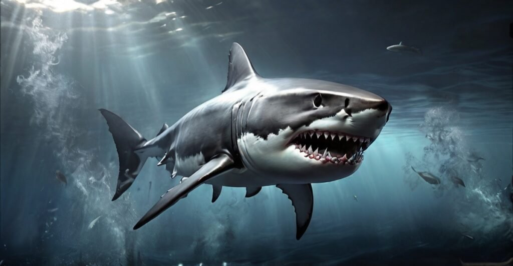 Great white shark symbolism 