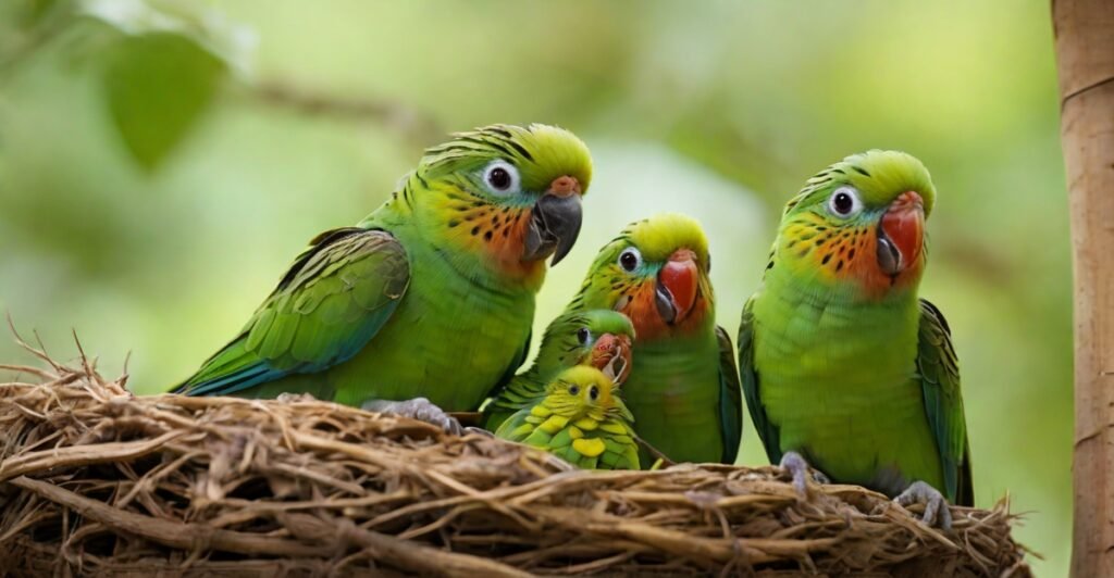 green cheeked Parakeet 
