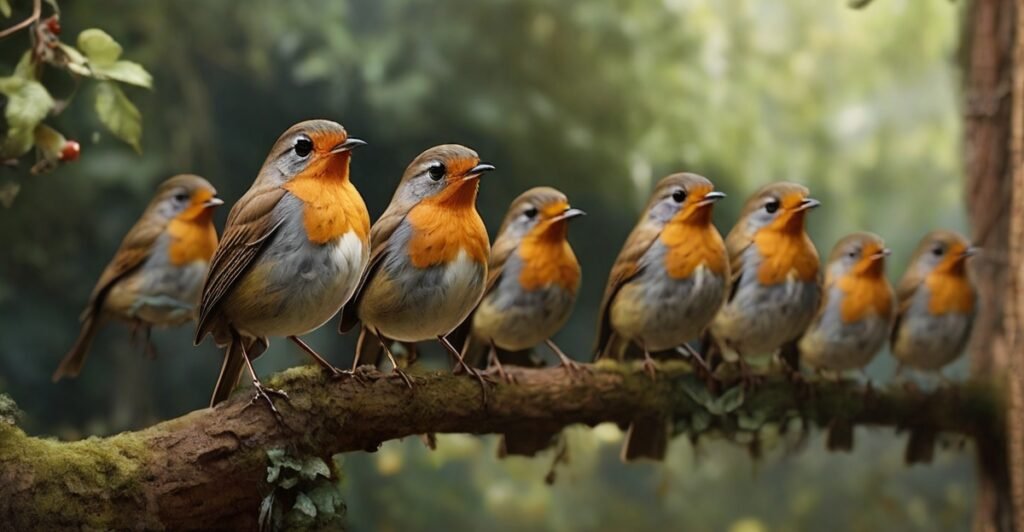 Population of Birds Robin